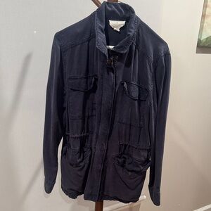 Caslon Dark Blue Military Field Jacket
